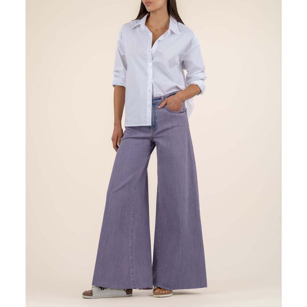 Kut from the Kloth Blake High Rise Super Wide Leg Size 1212 / Violet